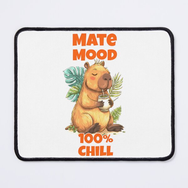 Item preview, Cute Capybara With Yerba Mate Mate Mood designed and sold by nrfbbagenes.