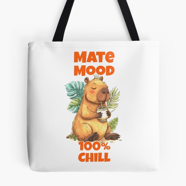 Item preview, Cute Capybara With Yerba Mate  Mate Mood designed and sold by nrfbbagenes.