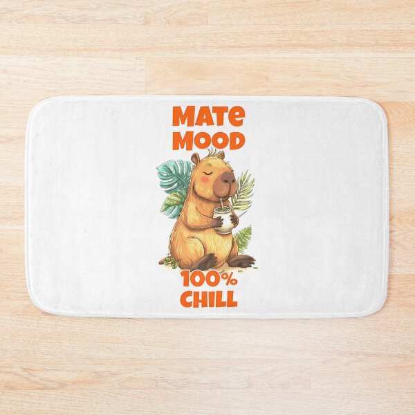 Item preview, Cute Capybara With Yerba Mate  Mate Mood designed and sold by nrfbbagenes.