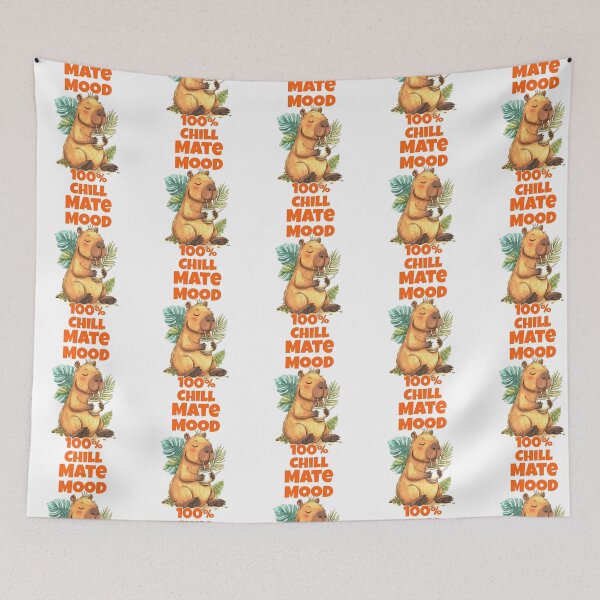 Item preview, Cute Capybara With Yerba Mate  Mate Mood designed and sold by nrfbbagenes.