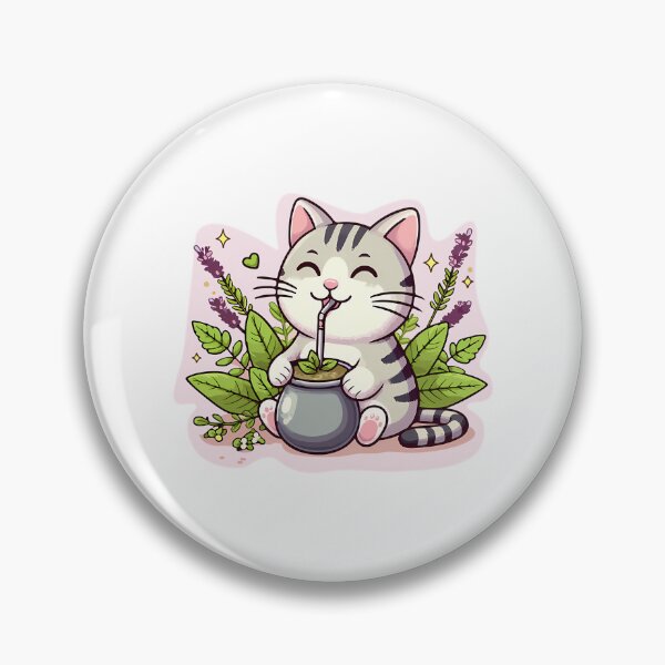 Item preview, Cute Cat Drink Yerba Mate (1) designed and sold by nrfbbagenes.