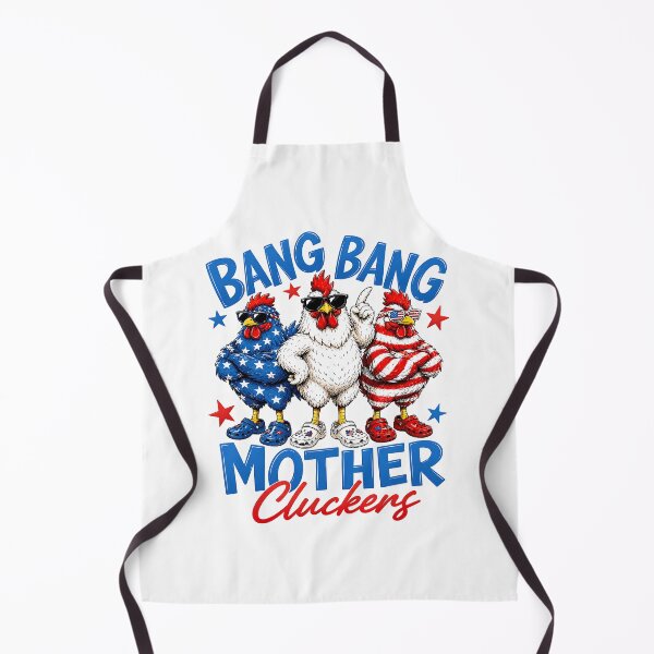 Item preview, Bang Bang Mother Cluckers Patriotic Chickens designed and sold by LeneWUArt.