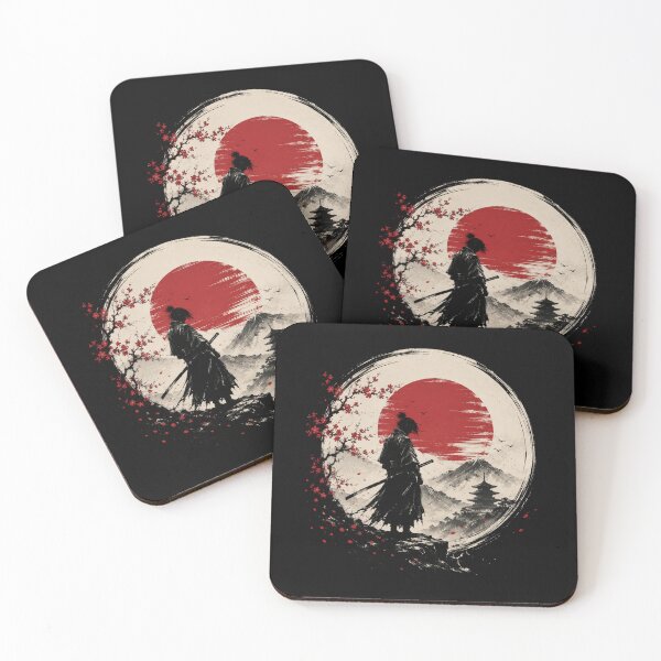 Item preview, Samurai Warrior Japanese Sun Botanical Art designed and sold by Poldi89.