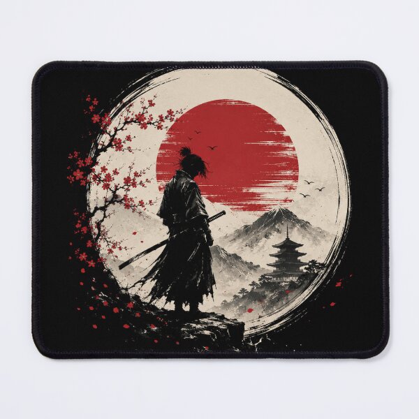 Item preview, Samurai Warrior Japanese Sun Botanical Art designed and sold by Poldi89.