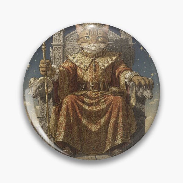 Item preview, The Emperor - Tarot Cat designed and sold by PictorialWhimsy.