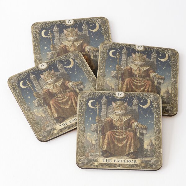 Item preview, The Emperor - Tarot Cat designed and sold by PictorialWhimsy.