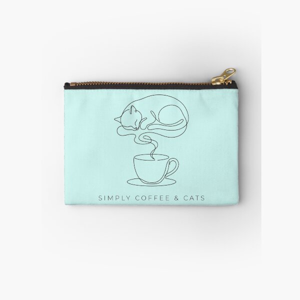 Item preview, Minimalist Single Line Art Cat and Coffee Cup Aesthetic designed and sold by sanorastyle.