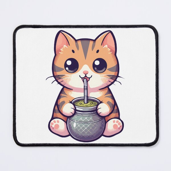 Item preview, Cute Cat Drink Yerba Mate designed and sold by nrfbbagenes.