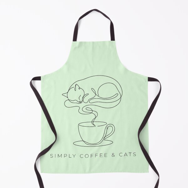 Item preview, Minimalist Single Line Art Cat and Coffee Cup Aesthetic designed and sold by sanorastyle.