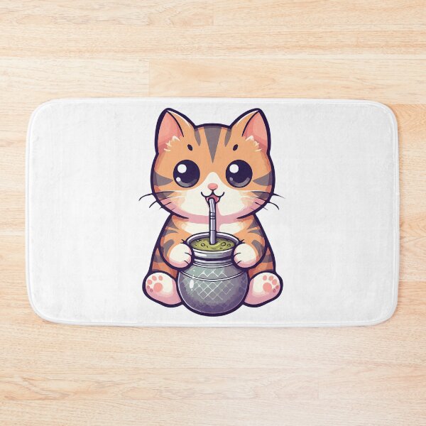 Item preview, Cute Cat Drink Yerba Mate designed and sold by nrfbbagenes.
