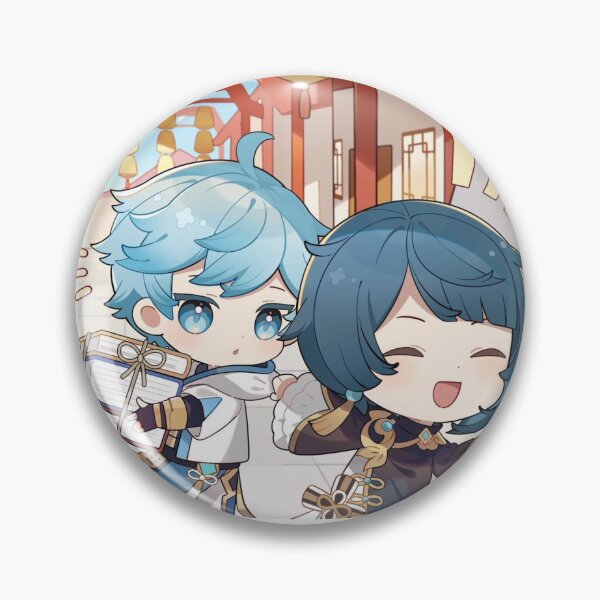 Item preview, Chongyun and Xingqiu designed and sold by Lauwuuh.