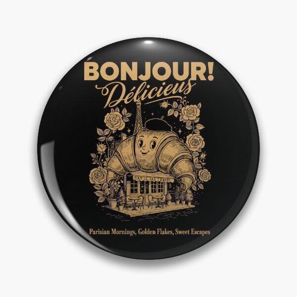 Item preview, Breakfast Bonjour Delicieux Funny Brunch Coffee designed and sold by LuminOrb.