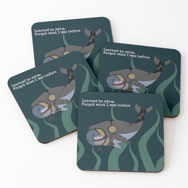 Item preview, Whale Submarine Dark Ocean Illustration designed and sold by Saavaedra .