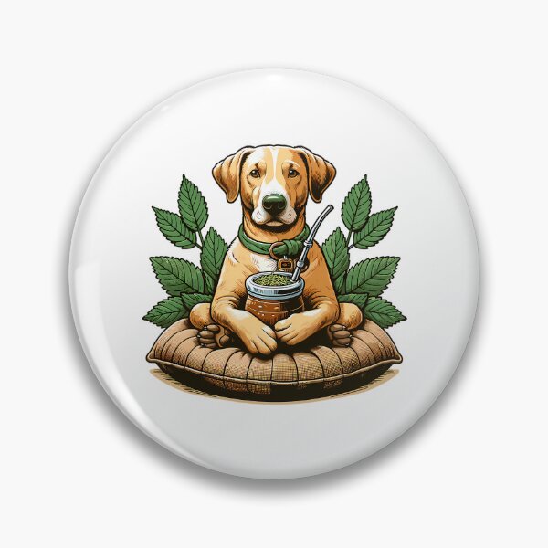 Item preview, Dog Drinking Yerba Mate Chill Lifestyle Design designed and sold by nrfbbagenes.