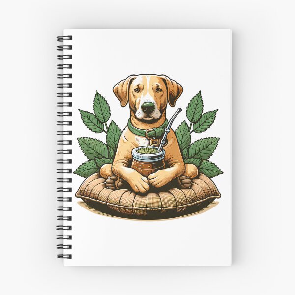 Item preview, Diseño de estilo de vida relajado con un perro bebiendo yerba mate designed and sold by nrfbbagenes.