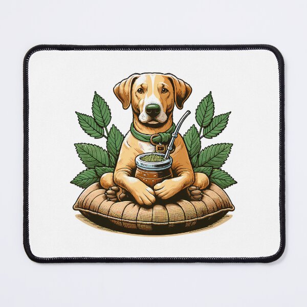 Item preview, Dog Drinking Yerba Mate Chill Lifestyle Design designed and sold by nrfbbagenes.