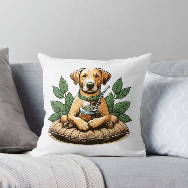 Item preview, Dog Drinking Yerba Mate Chill Lifestyle Design designed and sold by nrfbbagenes.