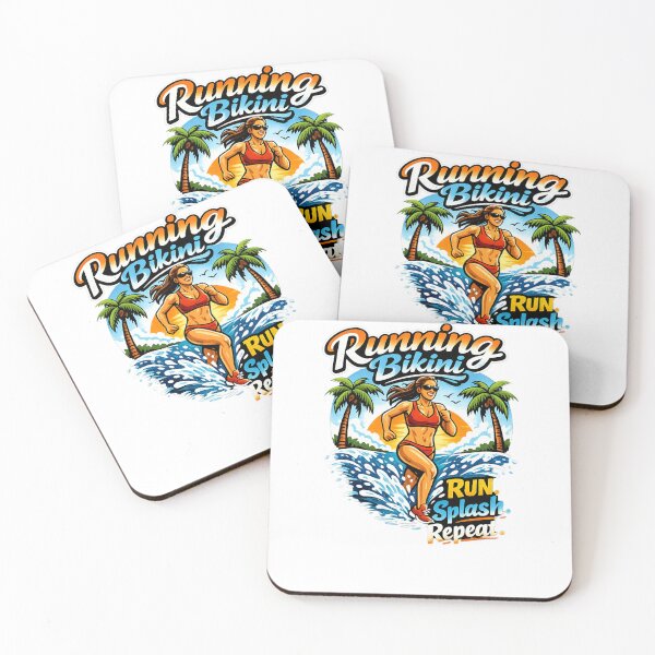 Item preview, Run. Splash. Repeat. Running Bikini designed and sold by DPBTees70.