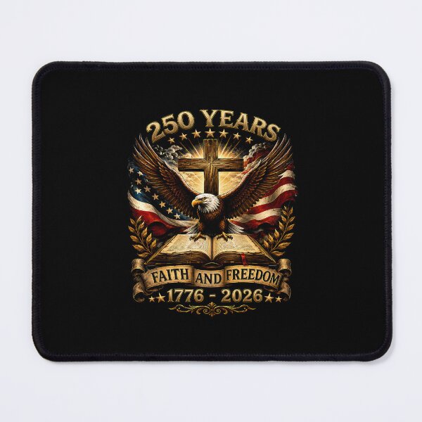 Item preview, 250 Years Faith and Freedom Patriotic Eagle designed and sold by LeneWUArt.