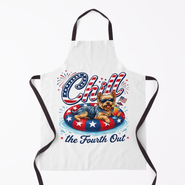 Item preview, Chill the Fourth Out Yorkie designed and sold by LeneWUArt.