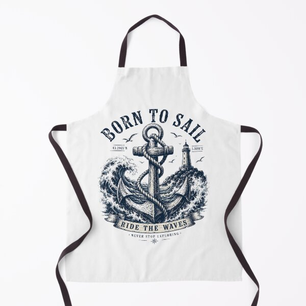 Item preview, Born To Sail Vintage Nautical Design designed and sold by Girlsale.