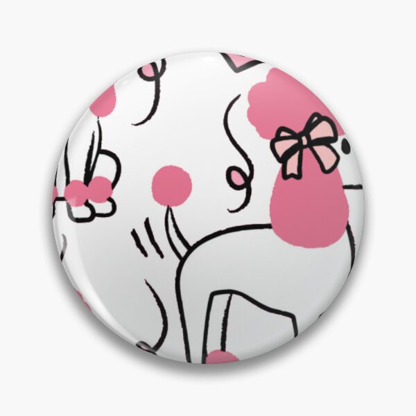 Item preview, Cute Pink Poodle Princess Pattern designed and sold by GenZFashion000.