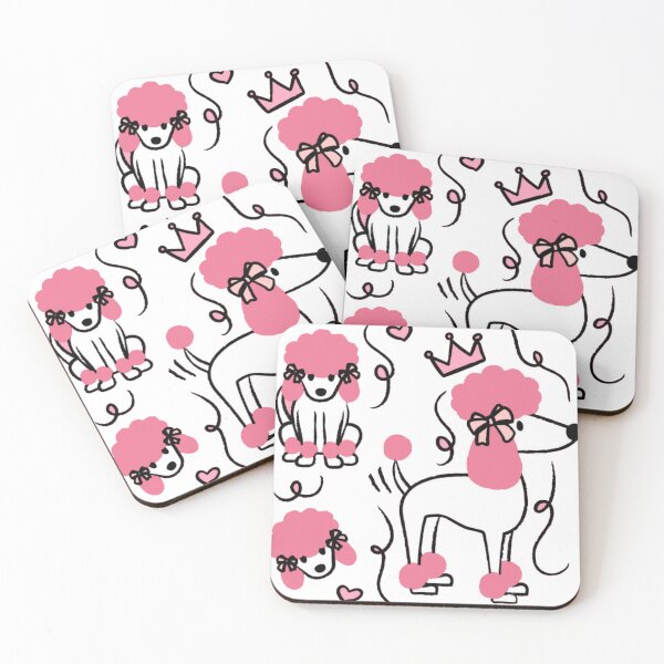 Item preview, Cute Pink Poodle Princess Pattern designed and sold by GenZFashion000.