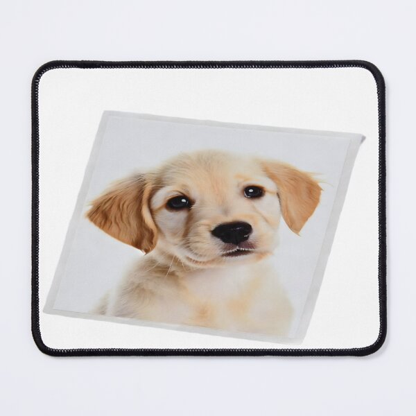 Item preview, Adorable Golden Puppy Portrait Sticker designed and sold by Artisan Finds Online.