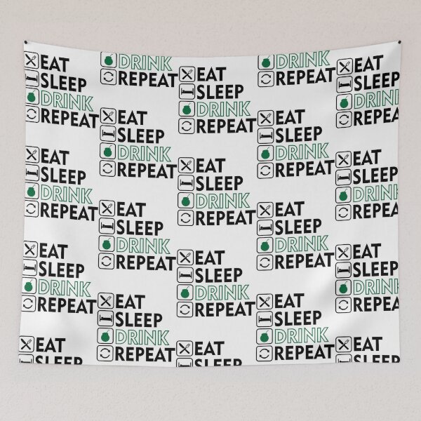 Item preview, Eat Sleep Drink Yerba Repeat designed and sold by nrfbbagenes.