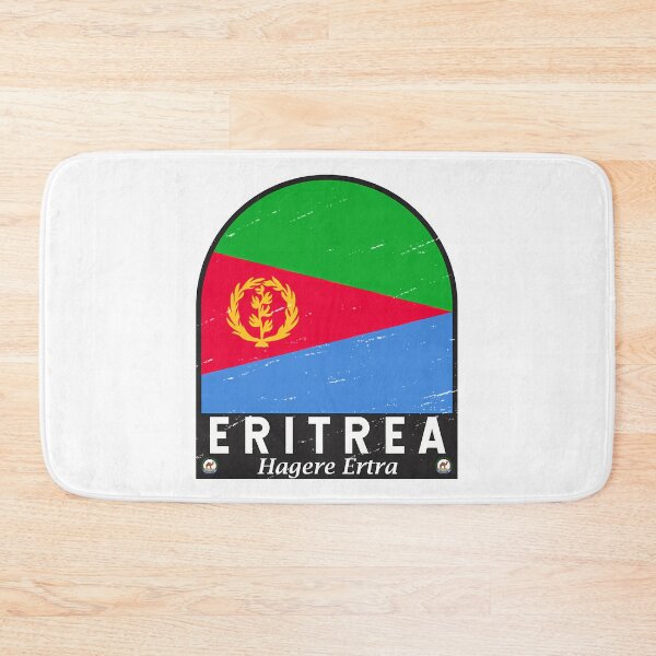 Artikelvorschau, Eritrea-Flagge Emblem im Used-Look entworfen und verkauft von thationchris.