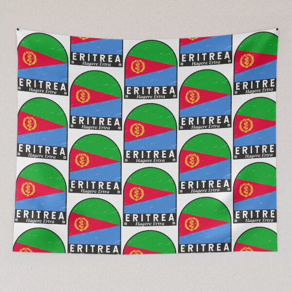 Item preview, Eritrea Flag Emblem Distressed Vintage designed and sold by thationchris.