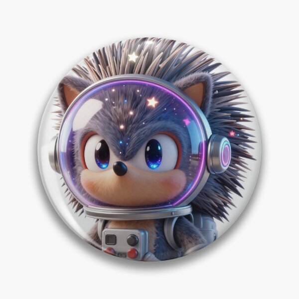 Item preview, Cute Realistic Galactic Hedgehog Astronaut on the Moon - Adorable Space Animal Art designed and sold by MrArtist Shop.