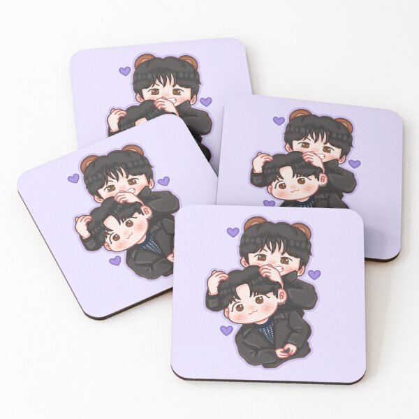 Item preview, Taekook Bear Hugs – Chibi V & Jungkook designed and sold by Loona7.