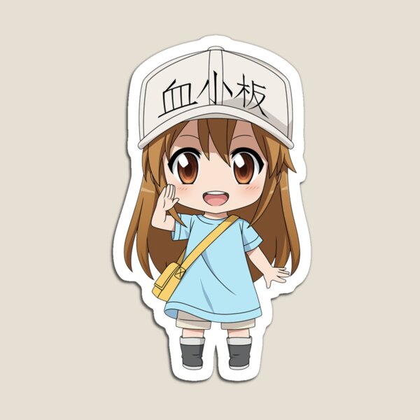 Platelet 1, Hataraku Saibou (Cells at Work) Magnet for Sale by Jake  Hunter