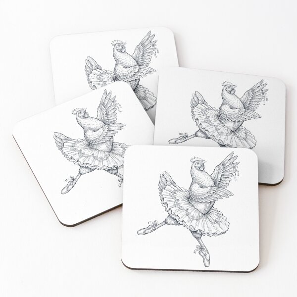 Item preview, Vintage Chicken Ballet Dancer Ballerina Animal Lover designed and sold by dian-rody-crest.