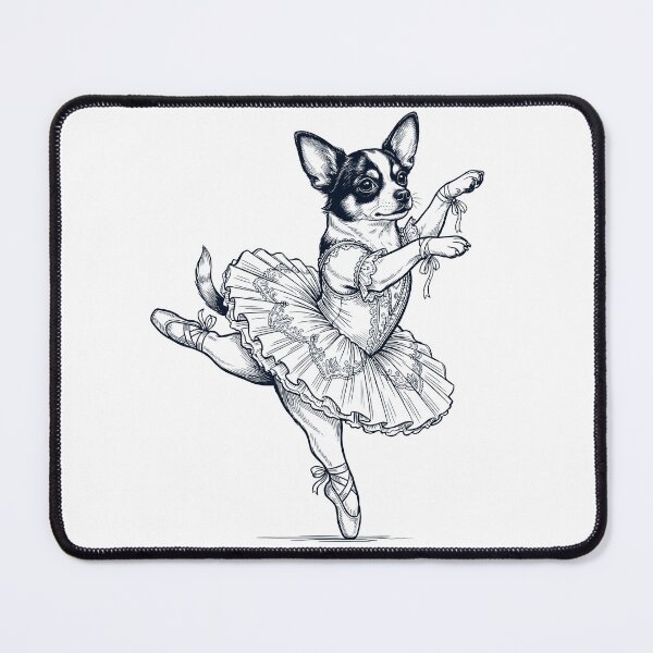 Item preview, Vintage Chihuahua Ballet Dancer Ballerina Dog Lover designed and sold by dian-rody-crest.