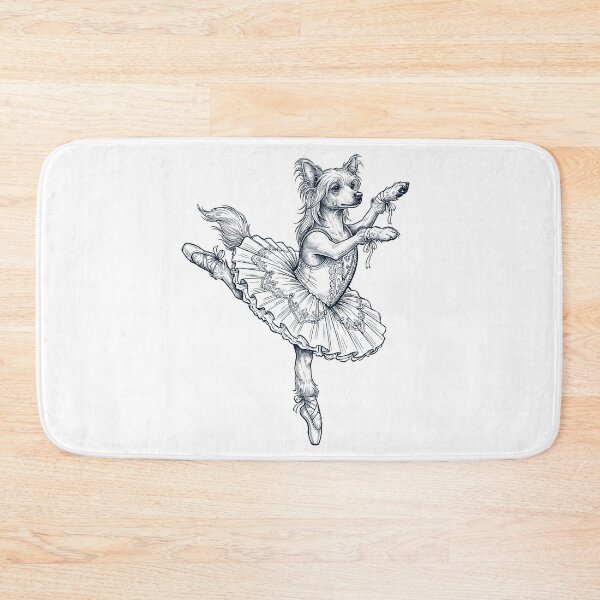 Item preview, Vintage Chinese Crested Dog Ballet Dancer Ballerina Dog Lover designed and sold by dian-rody-crest.