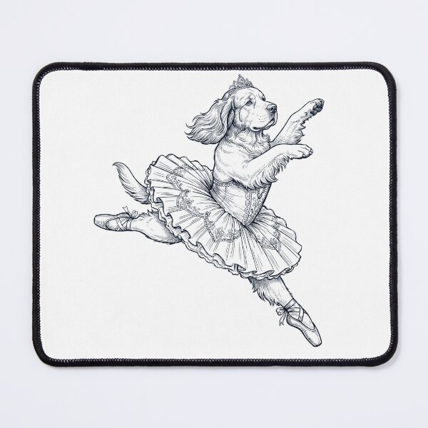 Item preview, Vintage Clumber Spaniel Ballet Dancer Ballerina Dog Lover designed and sold by dian-rody-crest.