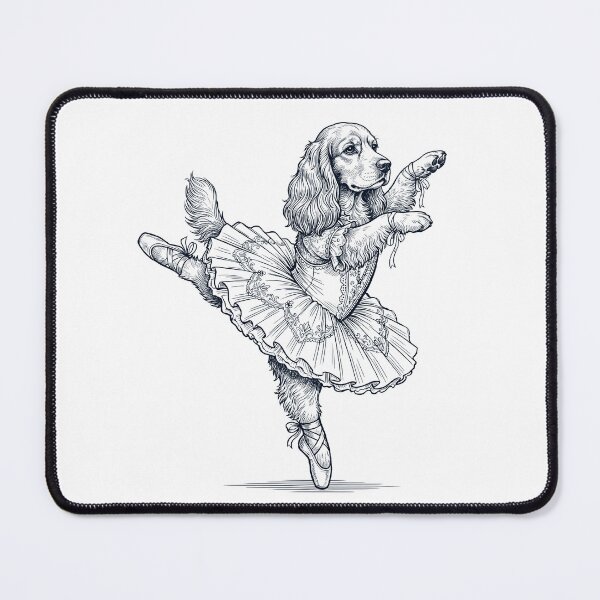 Item preview, Vintage Cocker Spaniel Ballet Dancer Ballerina Dog Lover designed and sold by dian-rody-crest.