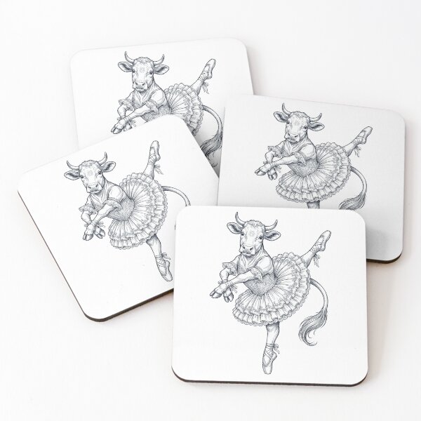 Item preview, Vintage Cow Ballet Dancer Ballerina Animal Lover designed and sold by dian-rody-crest.