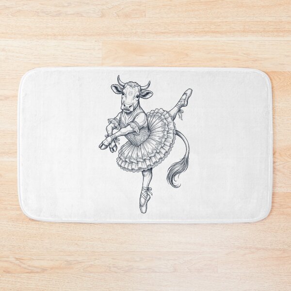 Item preview, Vintage Cow Ballet Dancer Ballerina Animal Lover designed and sold by dian-rody-crest.