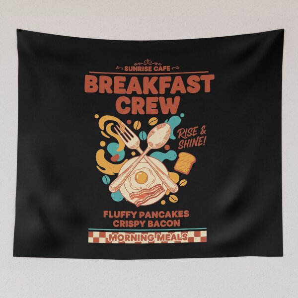 Item preview, Breakfast Crew Funny Brunch Coffee Pancake Food designed and sold by LuminOrb.