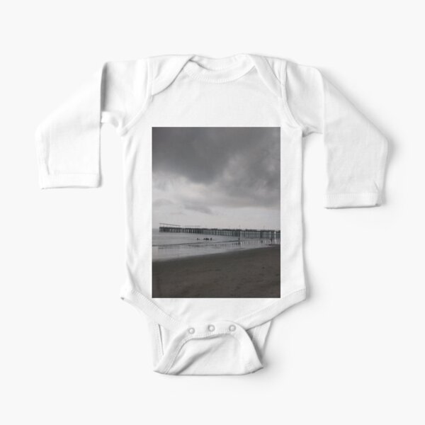 Pier, #Pier, New York City, #New, #York, #City, #NewYork, #NewYorkCity Long Sleeve Baby One-Piece