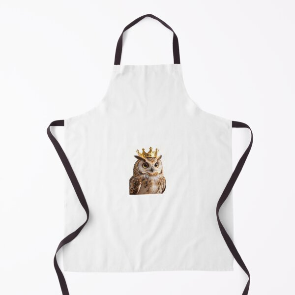 Item preview, Cute Realistic Majestic Owl with Golden Crown - Adorable Royal Fantasy Bird Art designed and sold by MrArtist Shop.
