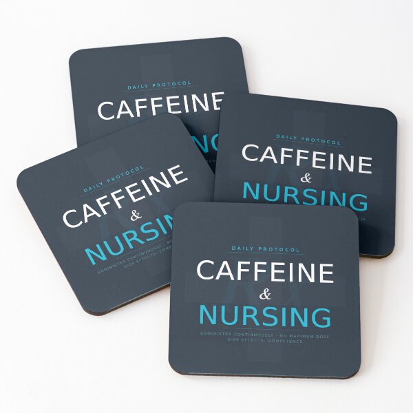 Item preview, Caffeine and Nursing Funny Nurse Shirt Coffee Nurse Gift designed and sold by Urbancraftup.