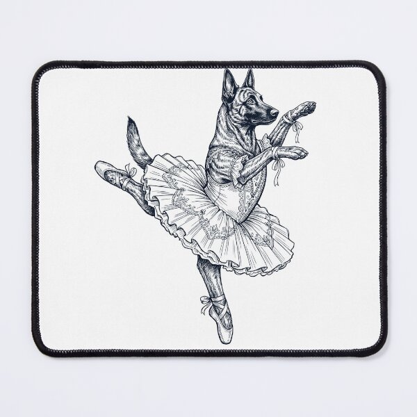 Item preview, Vintage Dutch Shepherd Ballet Dancer Ballerina Dog Lover designed and sold by dian-rody-crest.