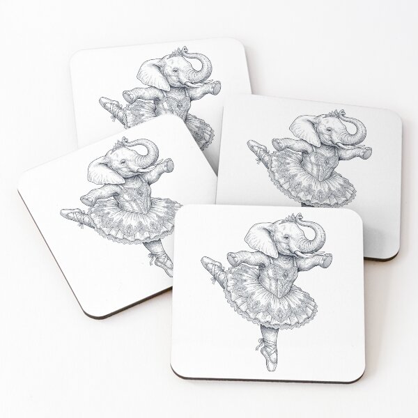 Item preview, Vintage Elephant Ballet Dancer Ballerina Animal Lover designed and sold by dian-rody-crest.