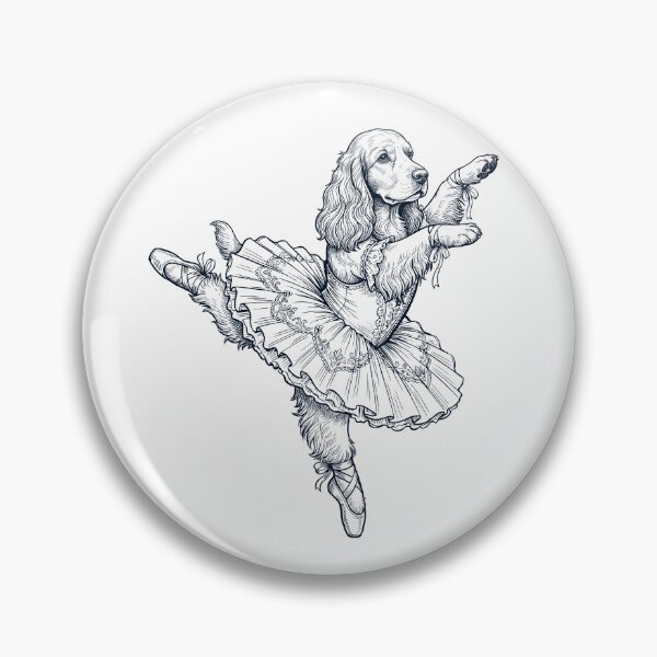 Item preview, Vintage English Cocker Spaniel Ballet Dancer Ballerina Dog Lover designed and sold by dian-rody-crest.