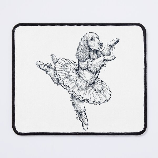 Item preview, Vintage English Cocker Spaniel Ballet Dancer Ballerina Dog Lover designed and sold by dian-rody-crest.