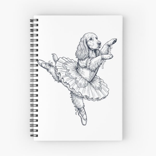 Item preview, Vintage English Cocker Spaniel Ballet Dancer Ballerina Dog Lover designed and sold by dian-rody-crest.